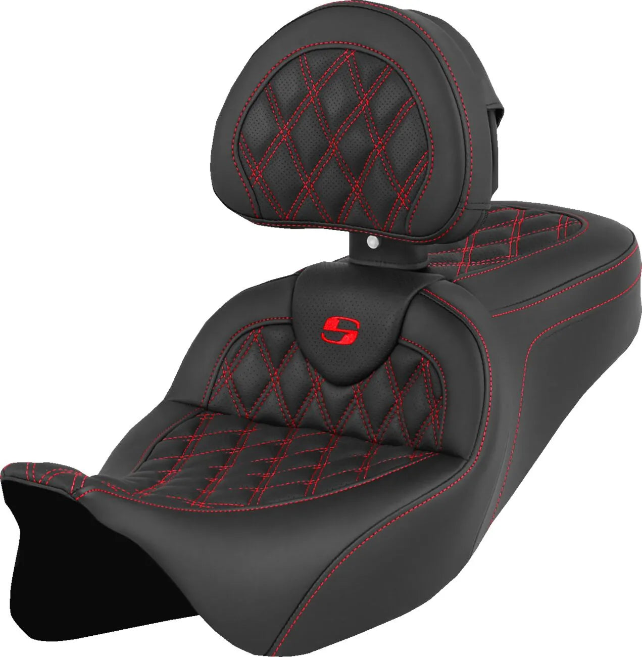 Saddlemen Roadsofa Lattice Stitch Seat - For Harley Davidson