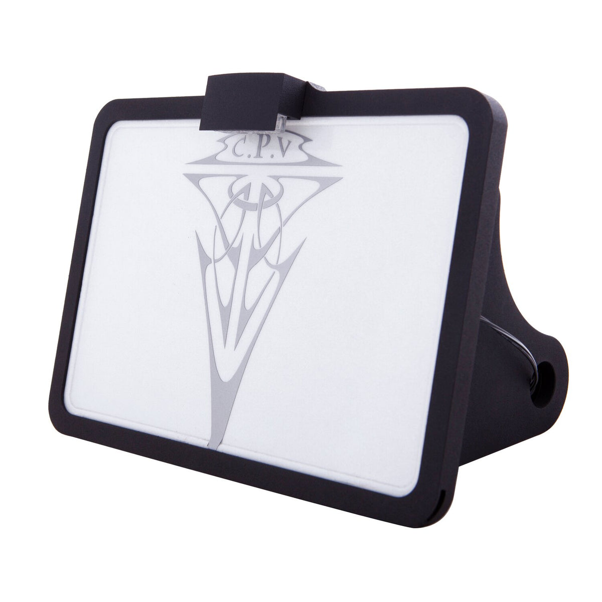 CPV 'slide-in' license plate bracket - Side mount black