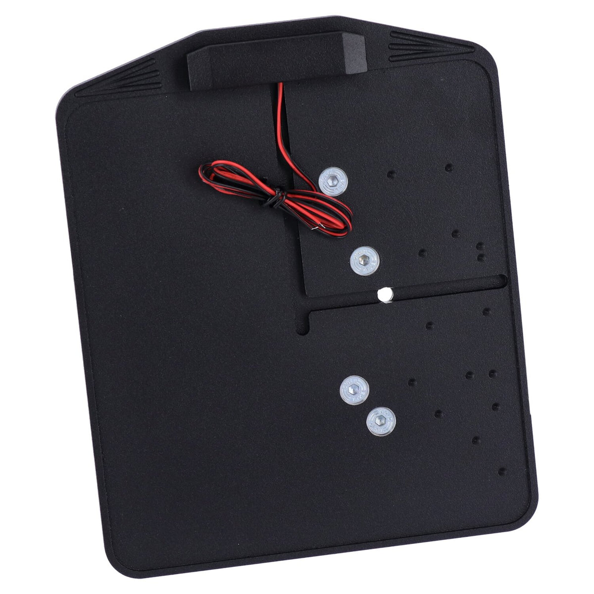 CPV side mount license plate bracket - Black powder coated