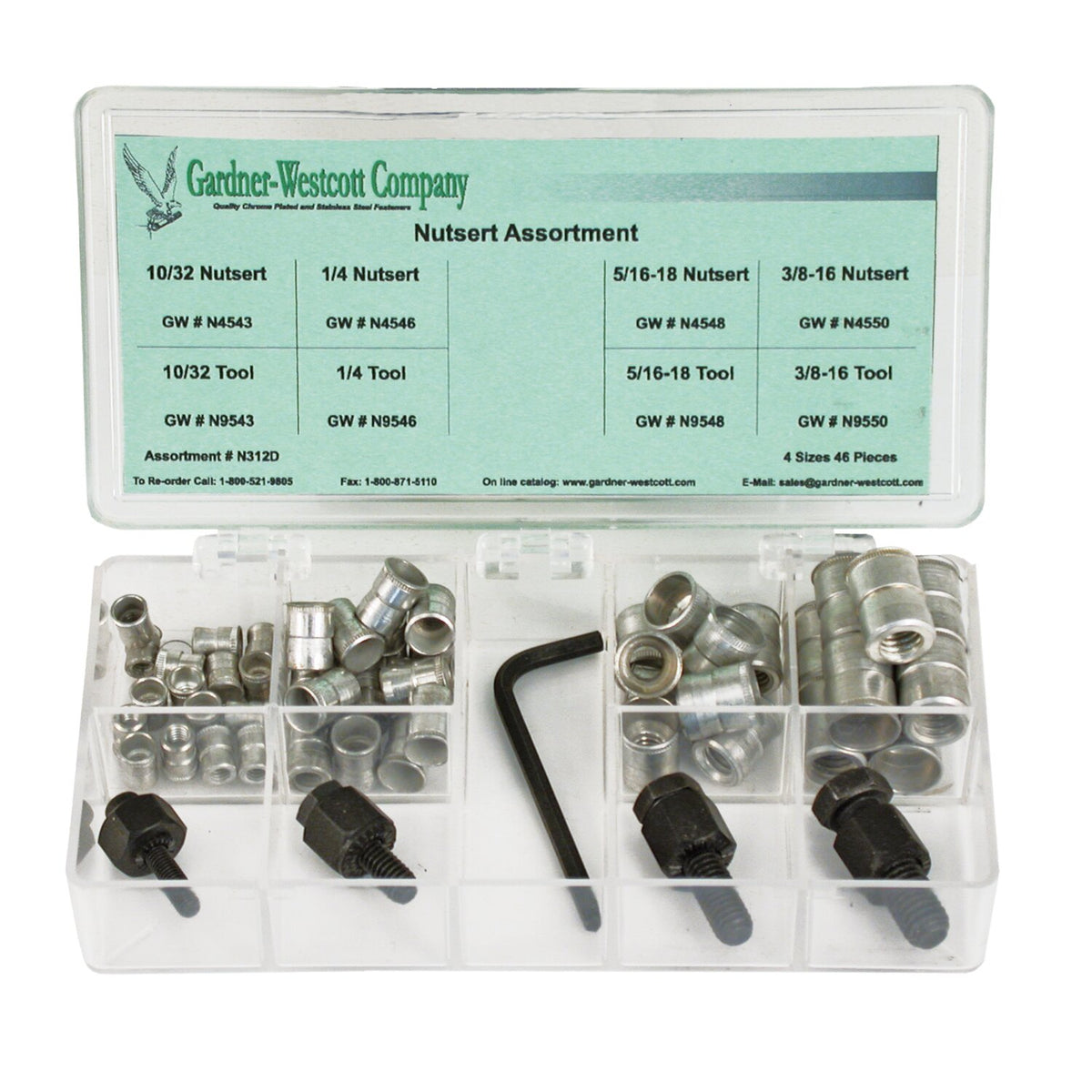Gardner-Westcott Complete nutsert kit usa threads