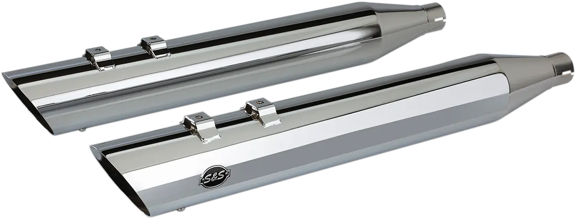 S&s Cycle Slash Cut Slip-on Auspuff Chrom