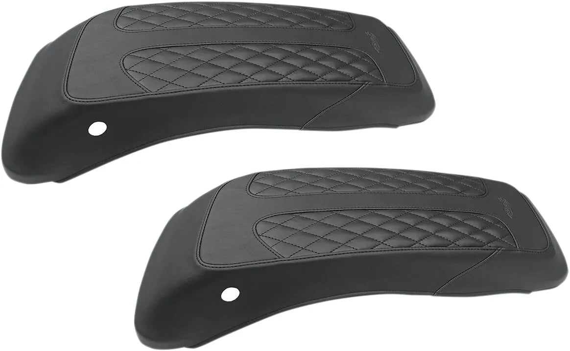 Mustang Saddlebag Lid Cover - Diamond Stitched