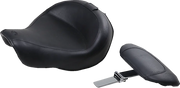 Mustang Wide Solo Seat With Removable Backrest - For Harley Davidson