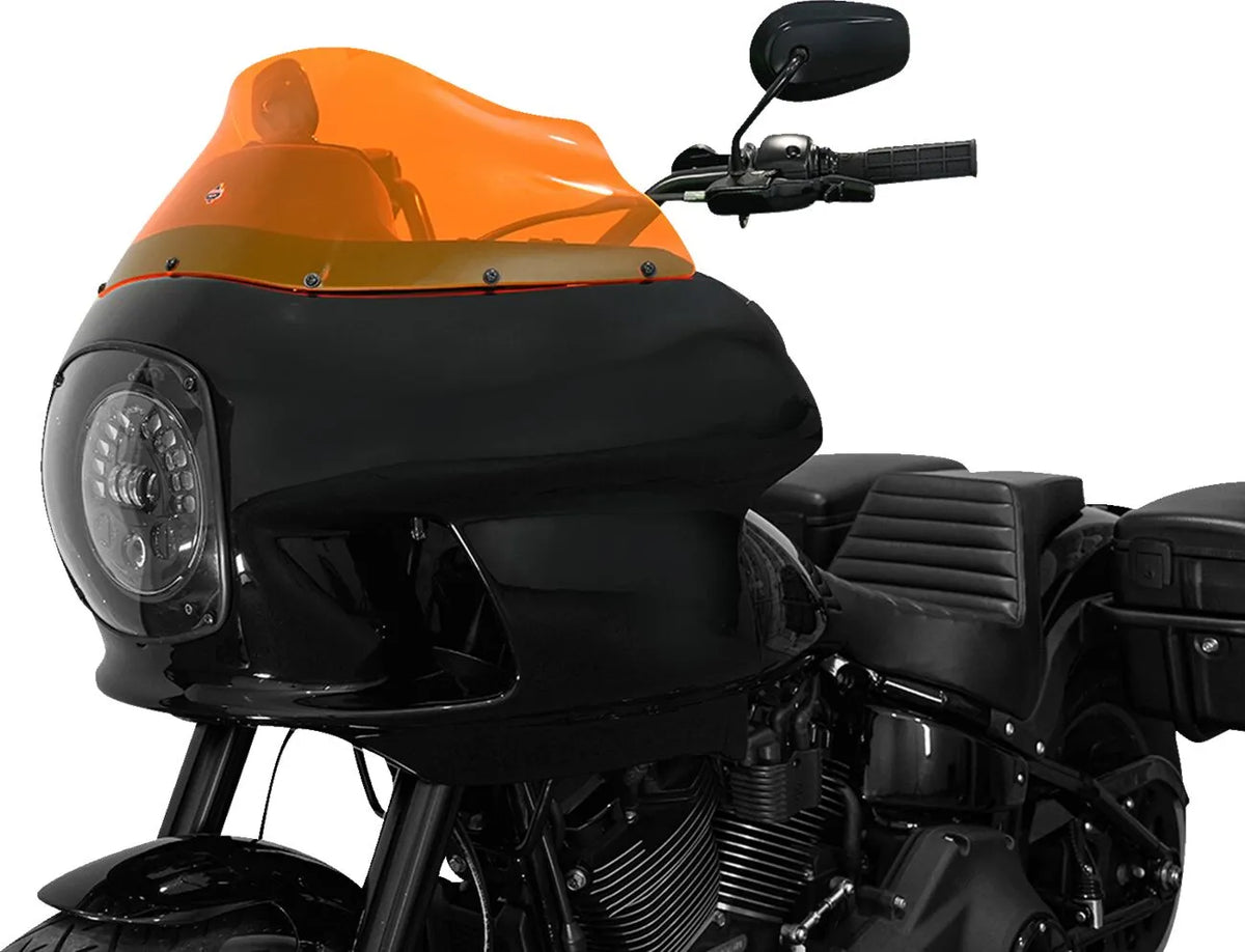 Klock Werks Kolor Flare Windshield - 9" - Orange Ice - KWW-02-0608