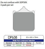 DP Brakes Standard Sintermetall Bremsbeläge - Vorne