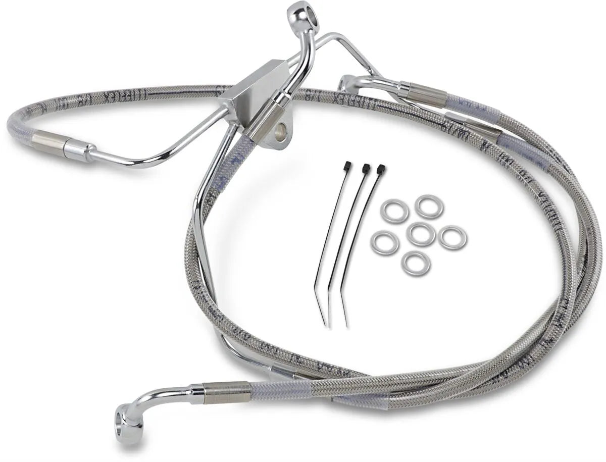 Drag Specialties Verlängerter Bremsleitungssatz für ABS-Modelle