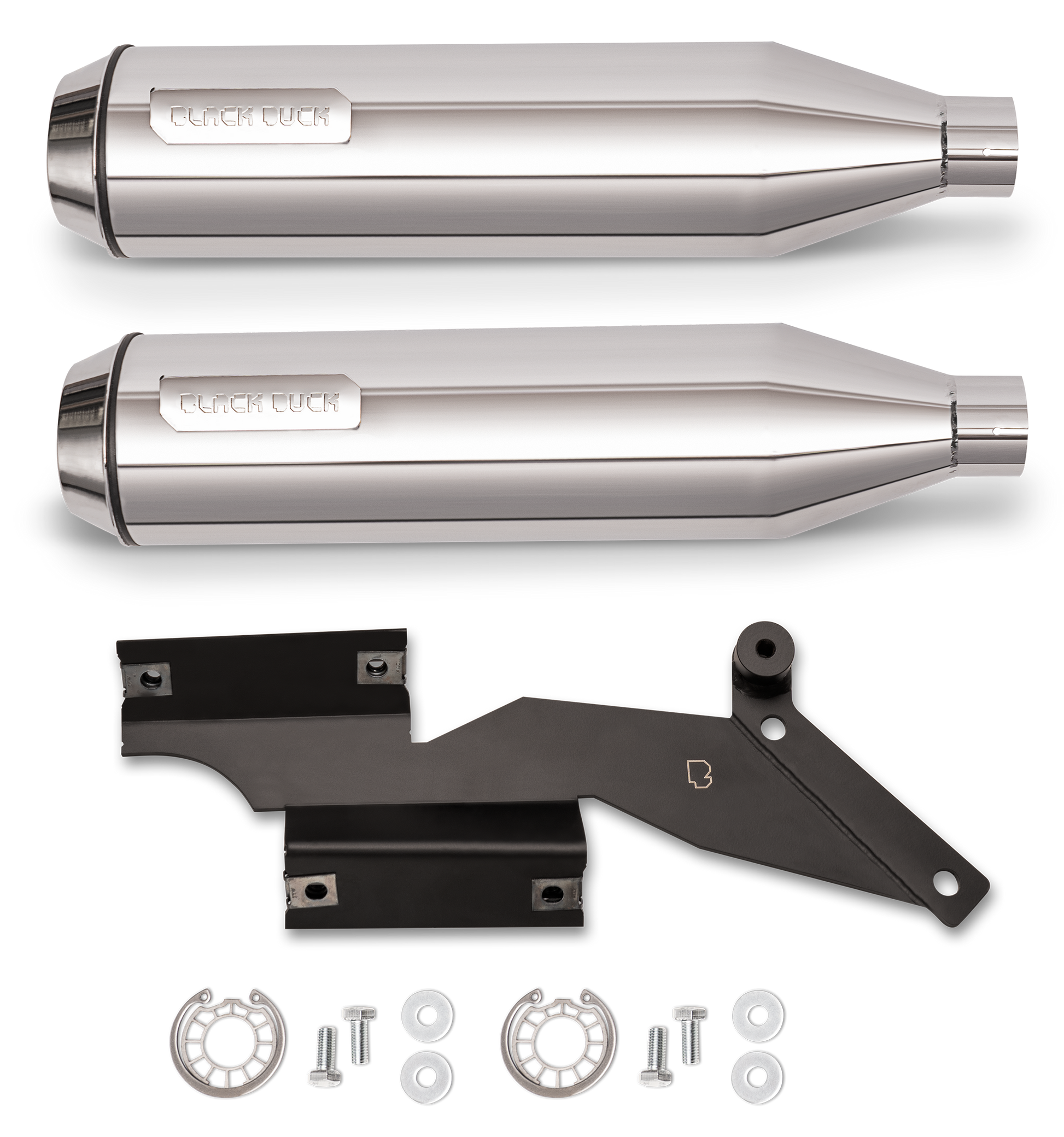 Black Duck Slip-Ons for Milwaukee Eight Softail – Exhaust