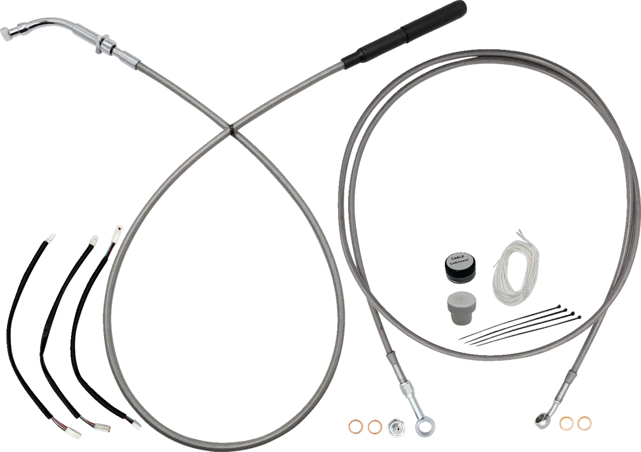 Fat Baggers Inc. EZ Install Cable Kit for 10" Ape Hangers