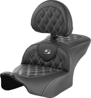 Saddlemen Roadsofa Lattice Stitch Seat - For Harley Davidson