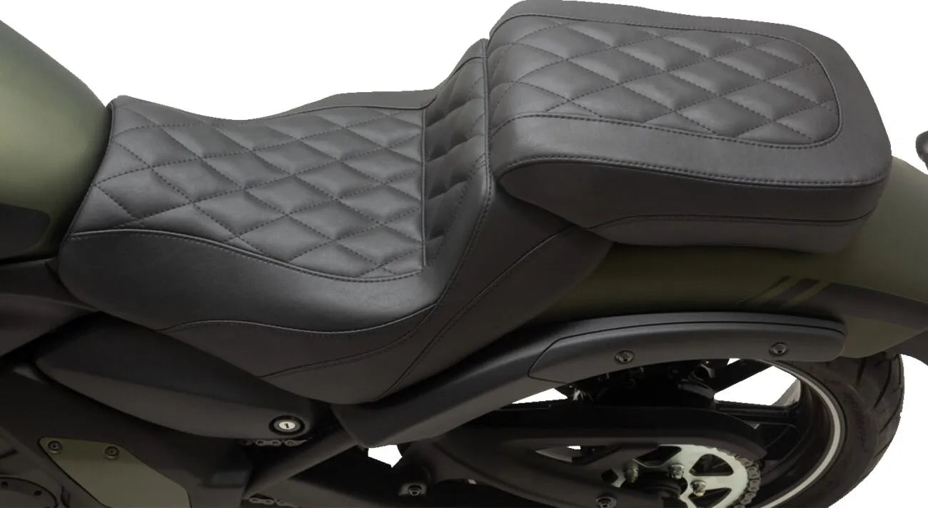 Pillion Mustang Squareback Passenger Seat - For KAWASAKI