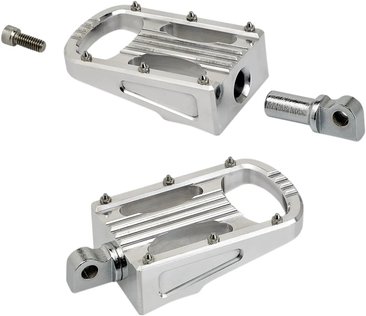 Biltwell Punisher Foot Pegs - Silver, Cnc Aluminum