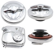 V-Twin Chrome Oil Tank Cap Assembly – Gas- & Oil Tank