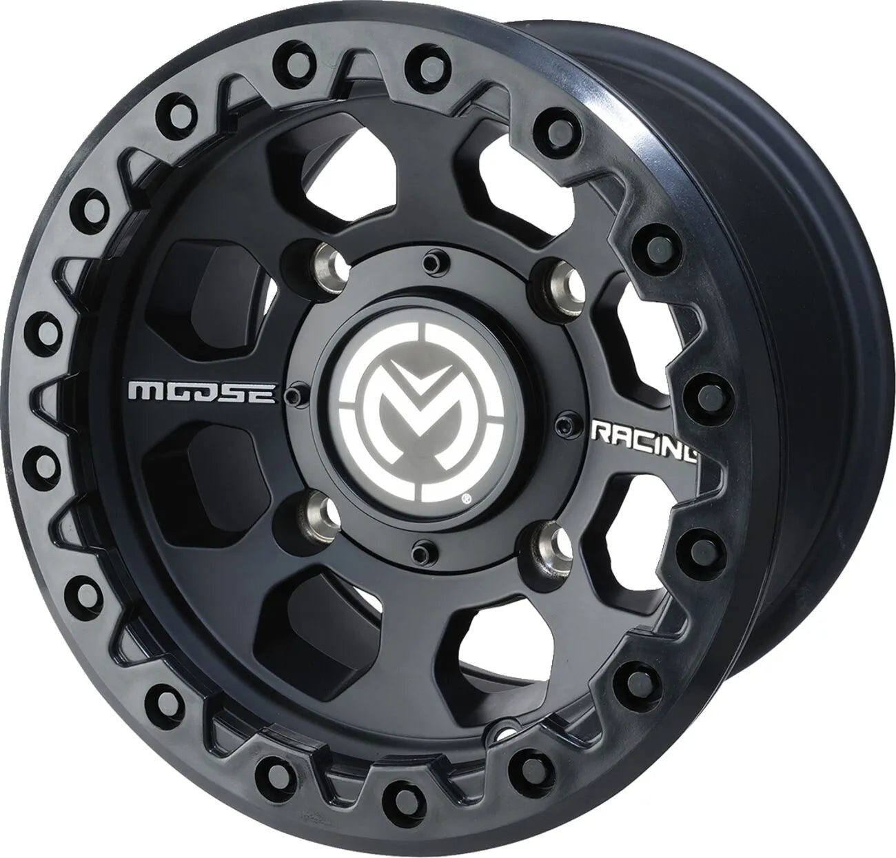 Moose Offroad 23x Wheel - Black Satin, 12x7