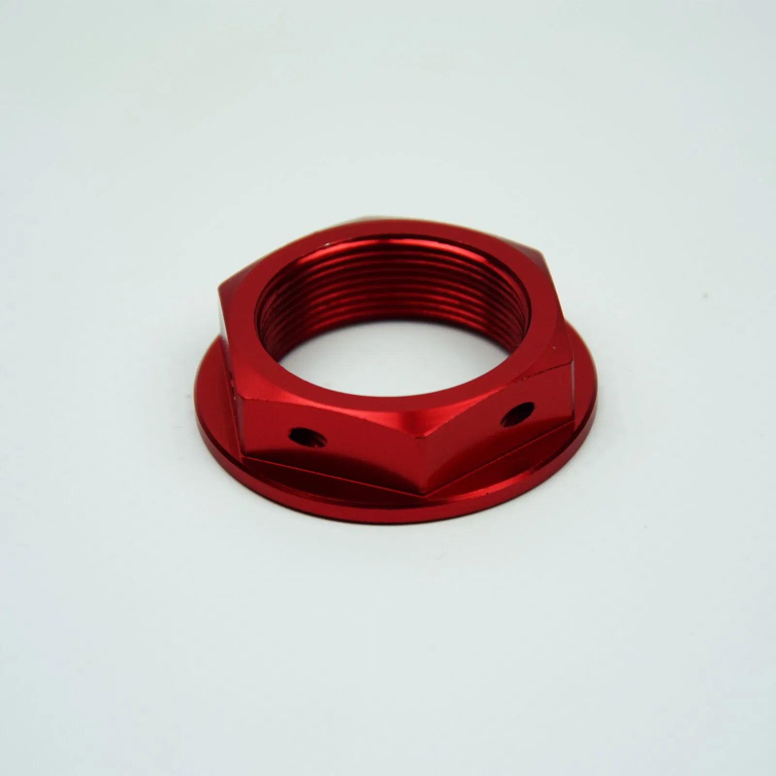 Scar Steering Stem Nut - Red Anodized Aluminum
