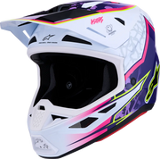 Alpinestars SM7 Blaster Helmet Purple/Pink/White