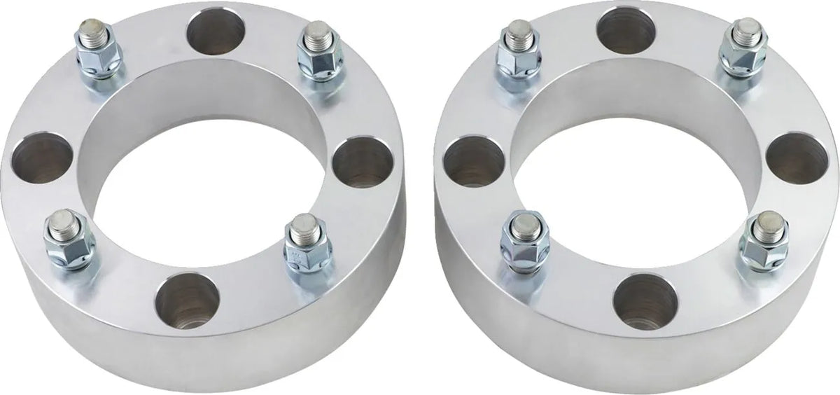Moose Offroad Four Wheel Wheel Spacers Silver Raw 4/156 2" M12 x