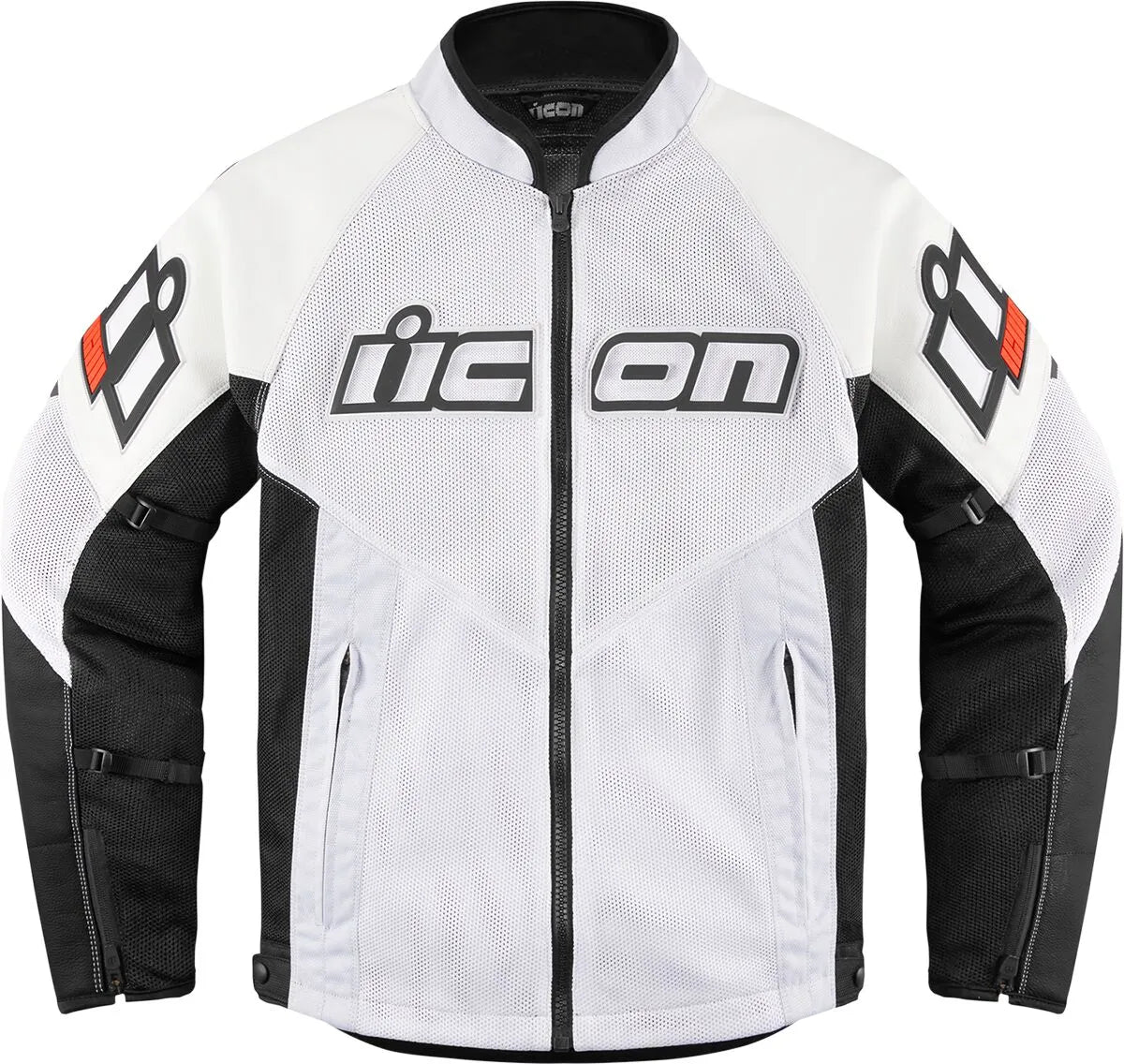 Icon Mesh Af™ Leather Jacket - Black/White