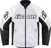 Icon Mesh Af™ Leather Jacket - Black/White