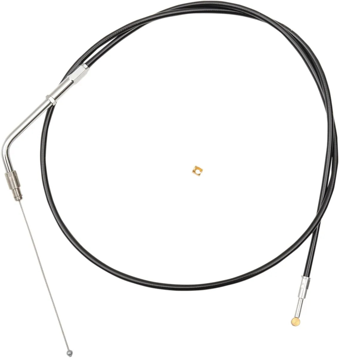 La Choppers Black Vinyl Braided Throttle Cable for 41-1/2"