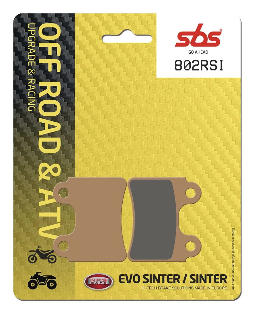 SBS RSI Offroad Racing Sinter Bremsbeläge - Hohe Leistung - Vorne & Hinten