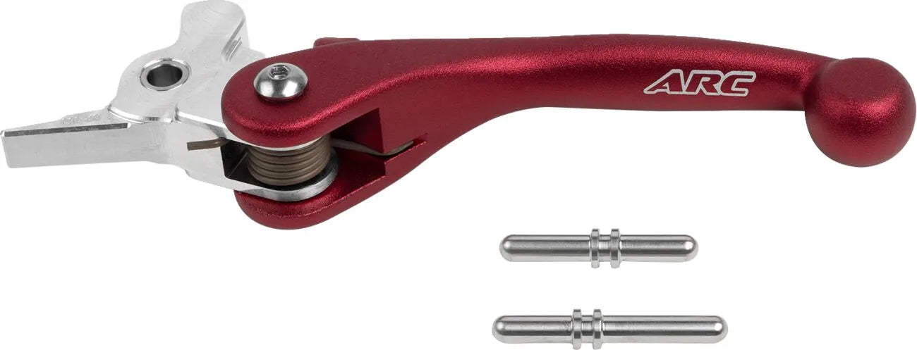 Arc Forged Clutch Lever - Red Polished Aluminum