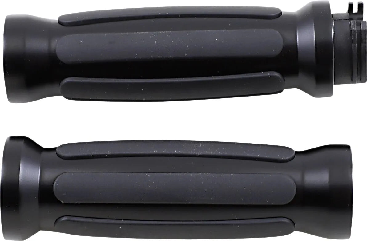 Drag Specialties Rail Grips - Black, 1"