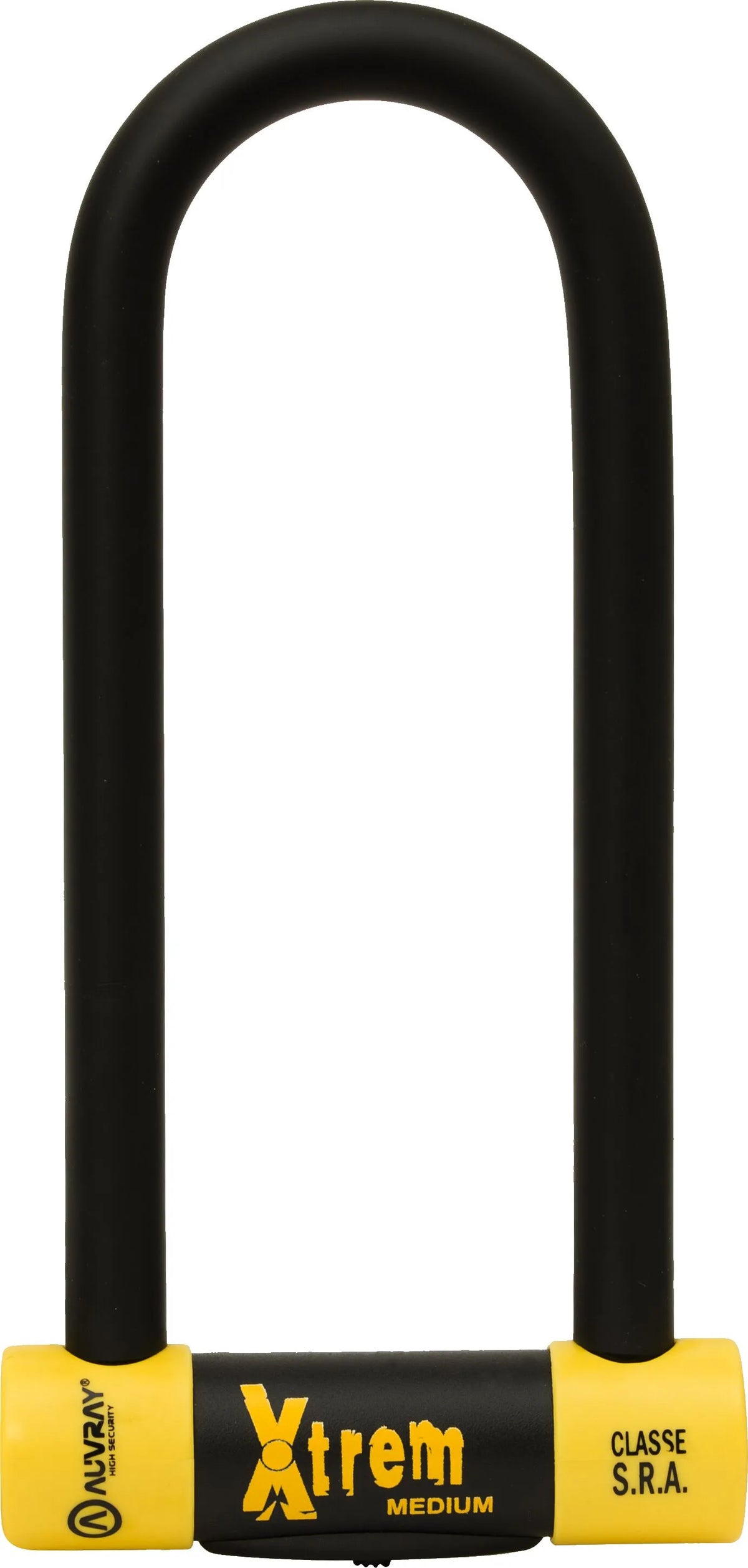 Auvray Xtrem Medium U-Lock - Black/Yellow - W1085250STAUV