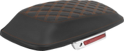 Saddlemen Roadsofa Saddlebag Lid Covers Lattice Stitch Orange