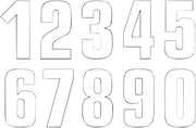 Blackbird Racing Number Plate Graphic - '9' - 3 Pack