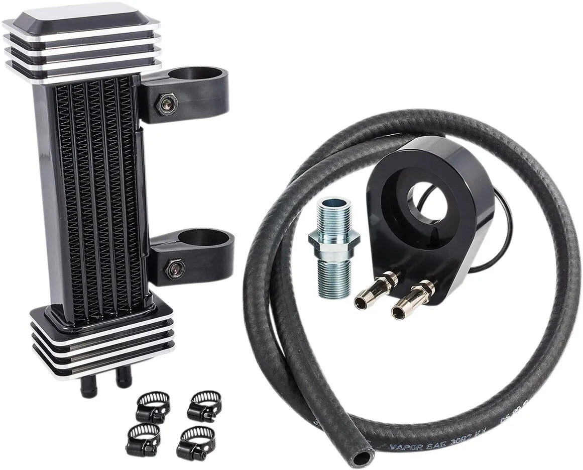 Jagg Oil Coolers Vertical Frame-mount Oil Cooler Kit