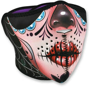 Zan Headgear Neoprene Half Mask Sugar Skull