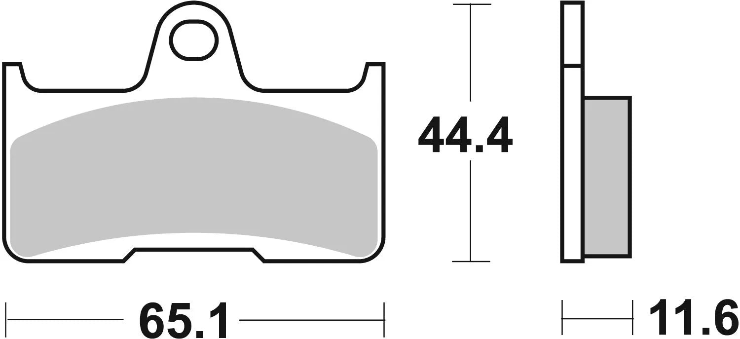 SBS Si Offroad Sinter Bremsbeläge - Hinten