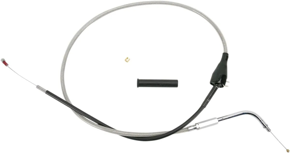 Drag Specialties Stainless Braided Idle Cable