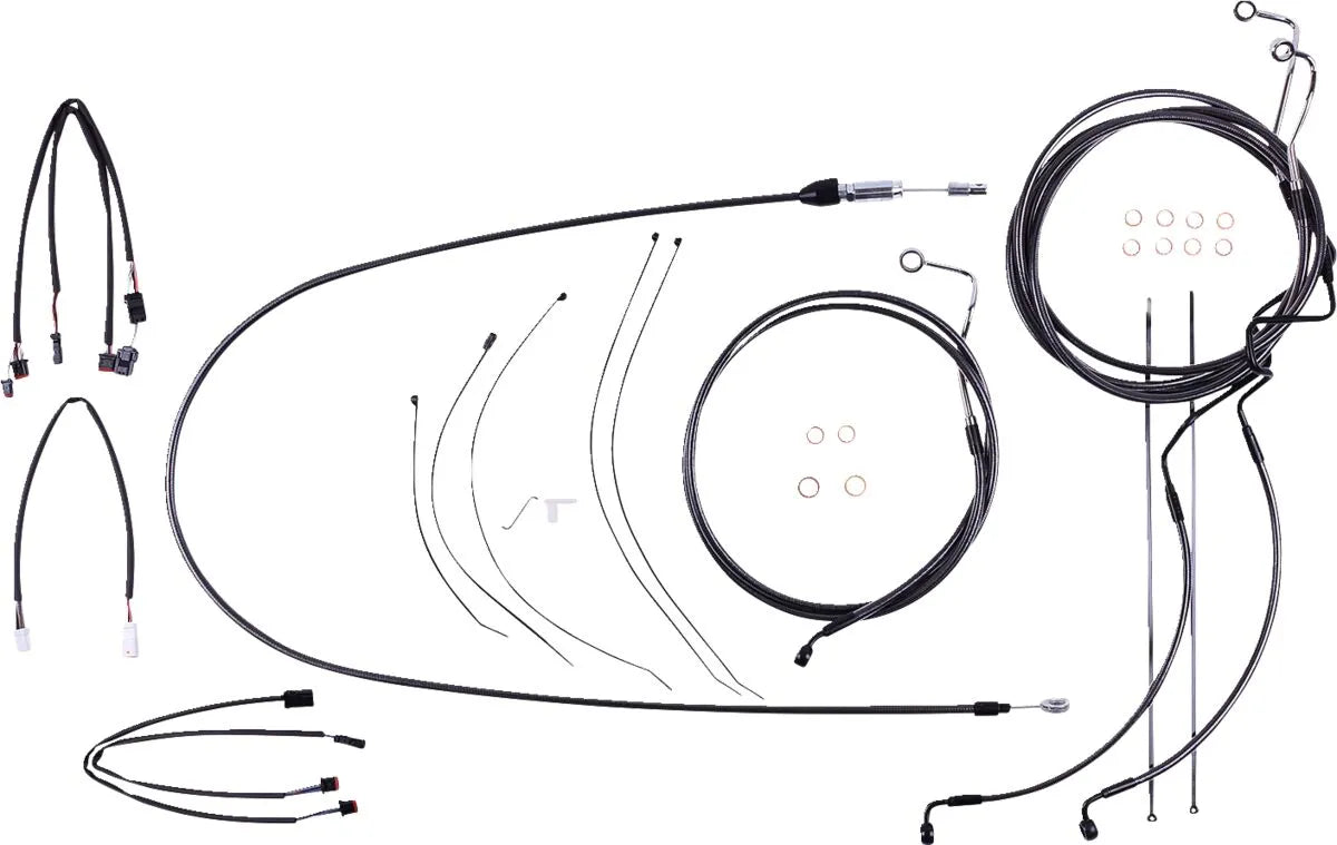 Magnum Shielding Black Pearl Handlebar Installation Kit 12-14"