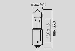 Flosser 20w Ba9s Filament Bulb - 12v White