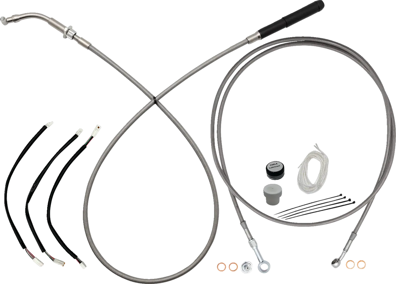 Fat Baggers Inc. EZ Install Handlebar Cable Kit for 11" Ape