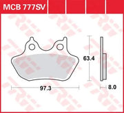 Trw Sv Series Sinter Bremsbeläge Für Vorderbremse - Vorne