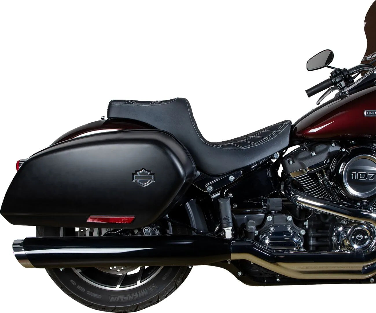 2-Up Drag Specialties Predator Iii Seat - For Harley Davidson