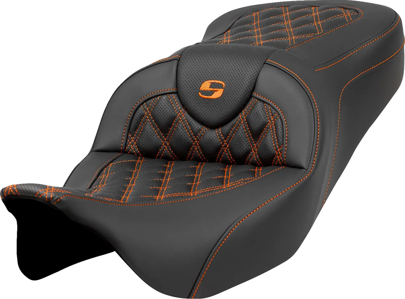Saddlemen Roadsofa Lattice Stitch Seat - For Harley Davidson