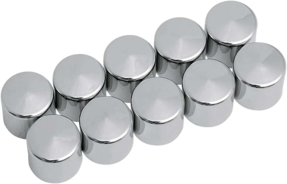 Drag Specialties Chrome Deep Hex Bolt Covers for Harley-Davidson