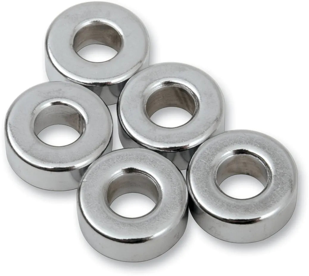 Drag Specialties Chrome Spacer for 1/4" Bolts 5/8" OD 1/4" L 5