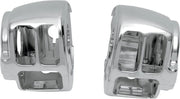 DRAG SPECIALTIES Chrome Handlebar Switch Housing Kit for 1-1/4"