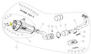 Akrapovic Schalldämpfer Halterung