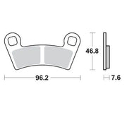 Moto-master Nitro Atv Bremsbeläge - Sintermetall - Vorne & Hinten