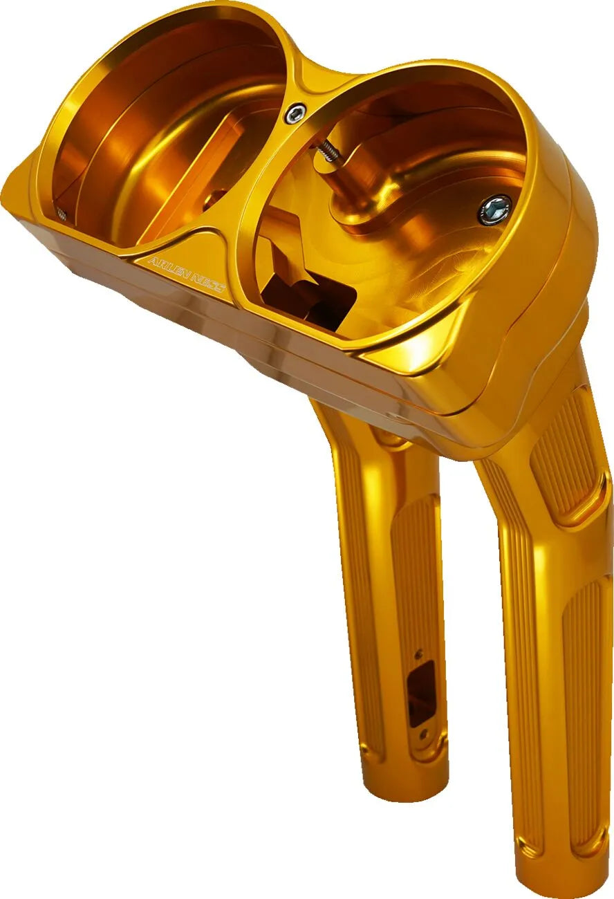 Arlen Ness Method Kickback Handlebar Riser - Polished/gold