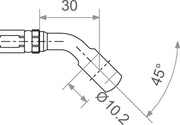 Trw Varioflex Banjo Fitting Mit 45° Biegung