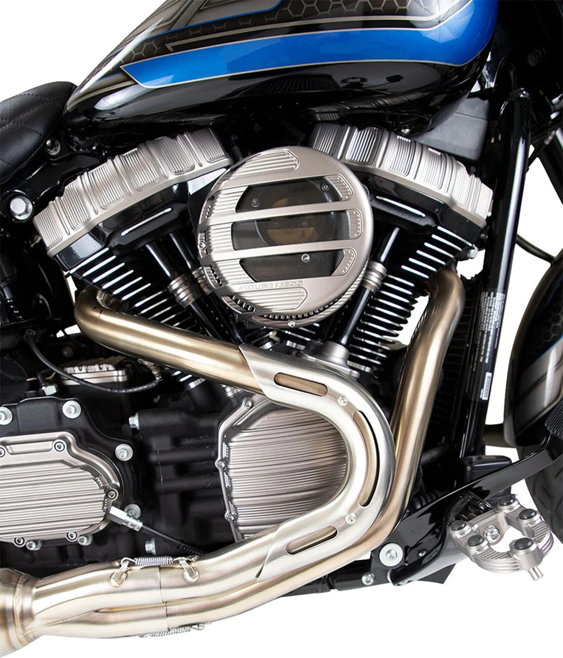 Arlen Ness Pushrod Tube Cover Kit - Titanium Anodized