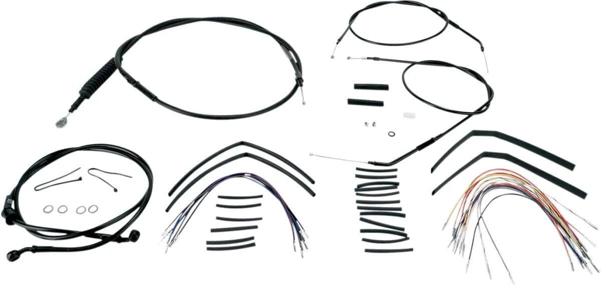 BURLY BRAND Complete Black Vinyl Cable/Line Kit for 14" Ape