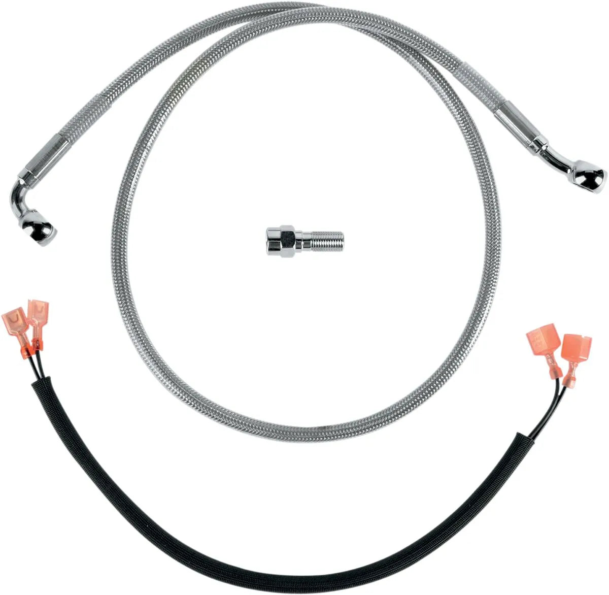 Drag Specialties Edelstahl-Bremsleitungssatz, hinten