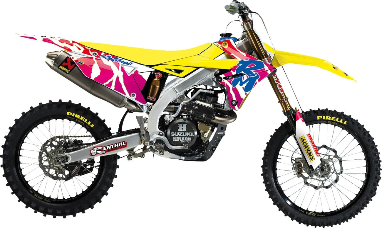 Blackbird Racing Retro Graphic Kit With Seat Cover For Suzuki